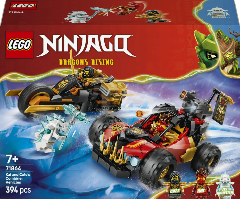 LEGO&reg; 71864 Kai en Cole's combivoertuigen