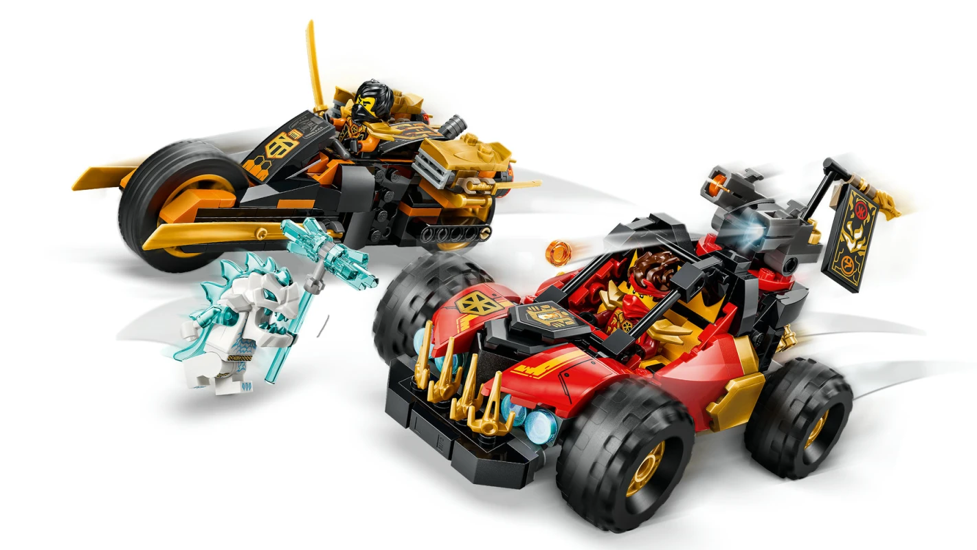 LEGO&reg; 71864 Kai en Cole's combivoertuigen