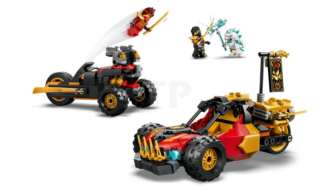 LEGO&reg; 71864 Kai en Cole's combivoertuigen