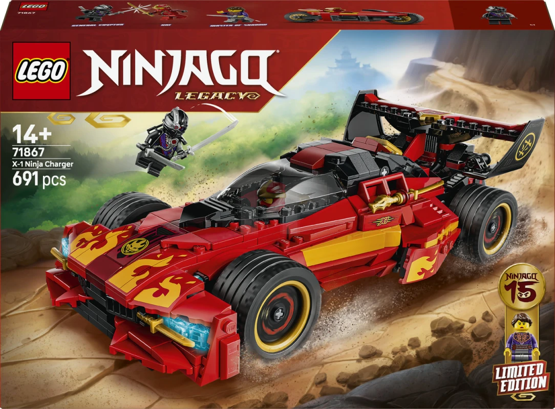 LEGO&reg; 71867 X-1 Ninja Charger 15th Anniversary