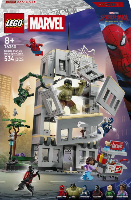LEGO&reg; 76350 L'affrontement légendaire entre Spider-Man et Hulk