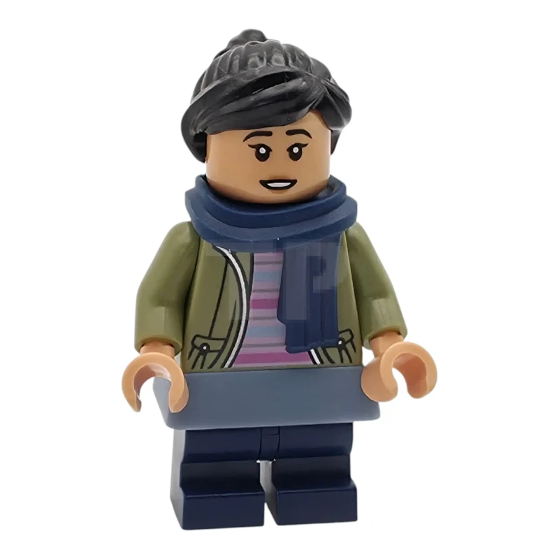 LEGO&reg; hp469 Cho Chang - Chaqueta Verde Oliva, Piernas Medianas Azul Oscuro