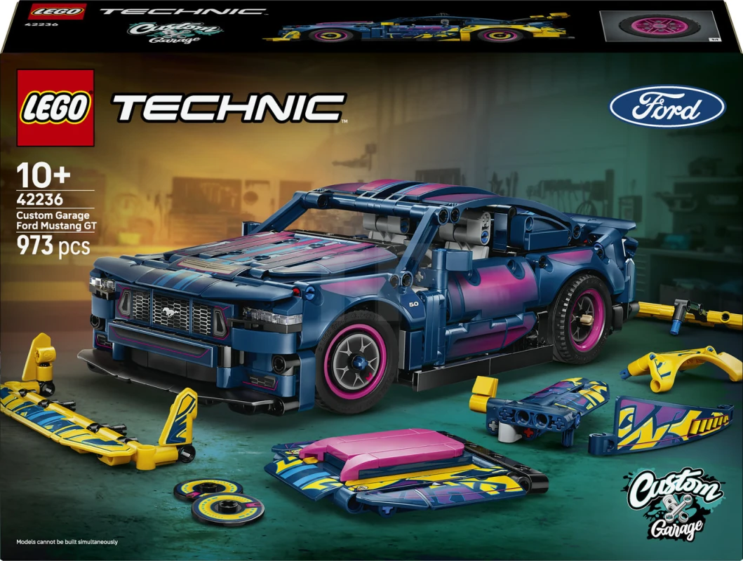 LEGO&reg; 42236 Taller de Tuning: Coche Ford Mustang GT