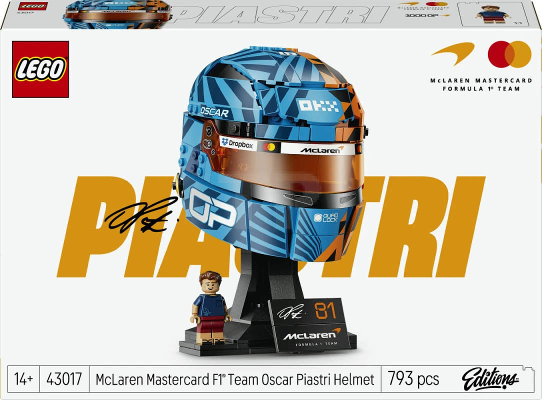 LEGO&reg; 43017 McLaren Mastercard F1® Team Casque d’Oscar Piastri