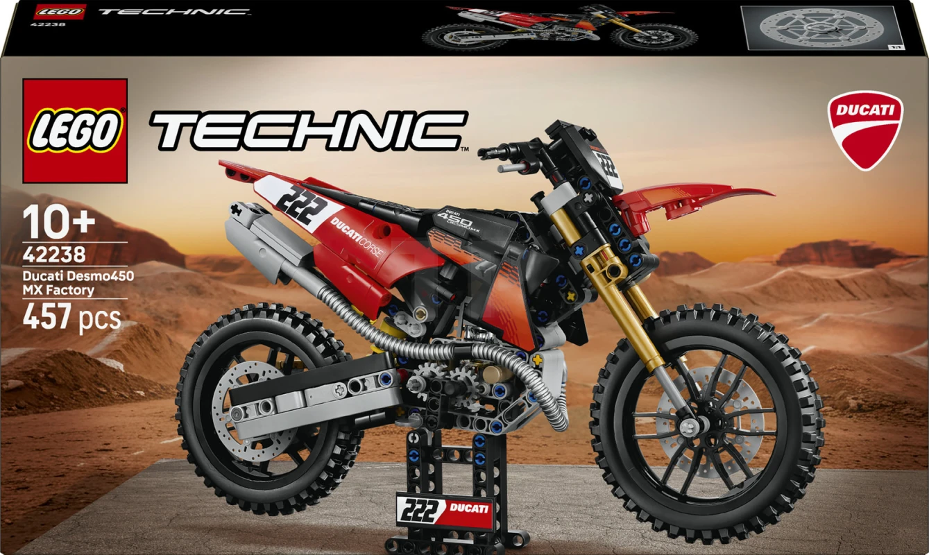 LEGO&reg; 42238 Ducati Desmo450 MX Factory Motorcycle