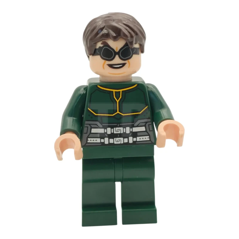 LEGO&reg; sh1120 Dr. Octopus (Otto Octavius) / Doc Ock - Traje verde oscuro, Pelo castaño oscuro