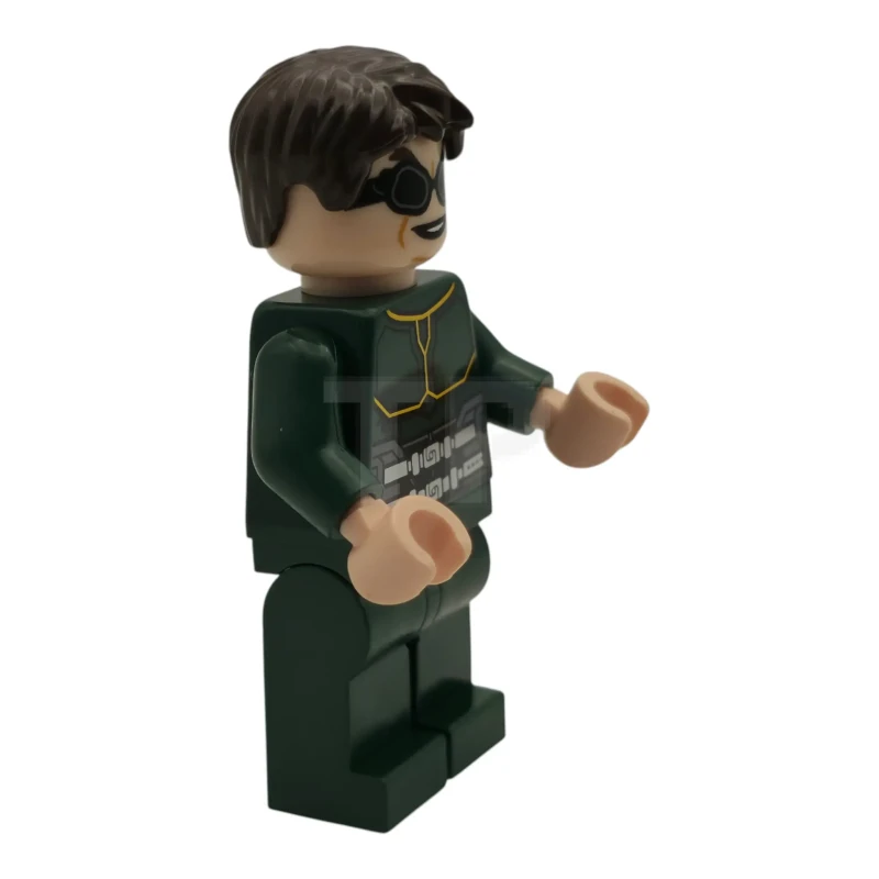 LEGO&reg; sh1120 Dr. Octopus (Otto Octavius) / Doc Ock - Traje verde oscuro, Pelo castaño oscuro
