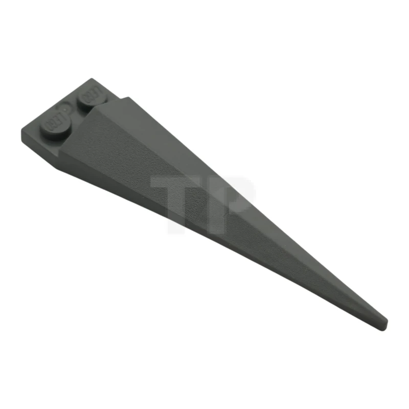 LEGO&reg; 6596812 - 61406pb11 - Plate, Modified 1 x 2 with Angular Extension with Molded Flexible Rubber Dark Bluish Gray Tip Pattern