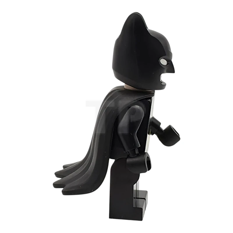 LEGO&reg; sh1123 Batman - Tuta nera, cintura gialla con dettagli in torrone medio, cappuccio con occhi bianchi, mantello di gomma flessibile