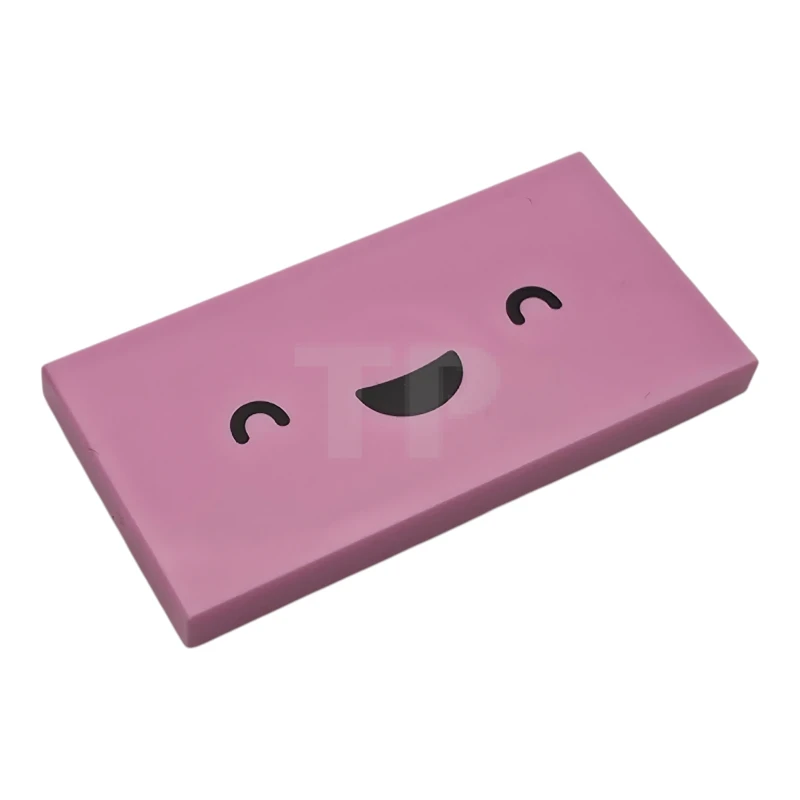 LEGO&reg;  - 87079pb1722 - Tegel 2 x 4 met zwarte ogen en een grijnzende open mond