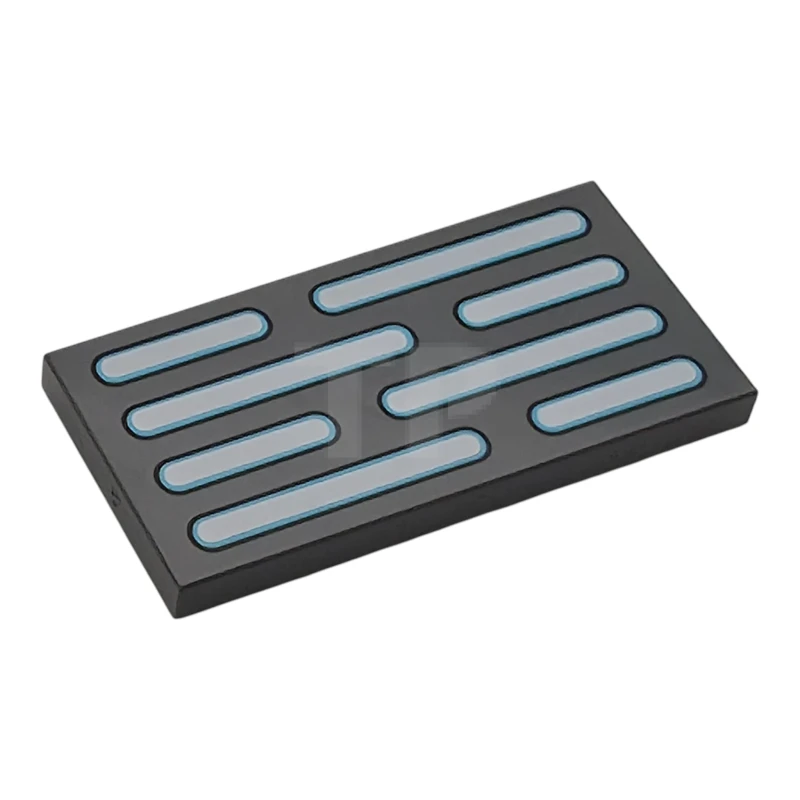 LEGO&reg; 6560148 - 87079pb1570 - Tile 2 x 4 with White and Medium Azure SW Death Star Wall Lights Pattern