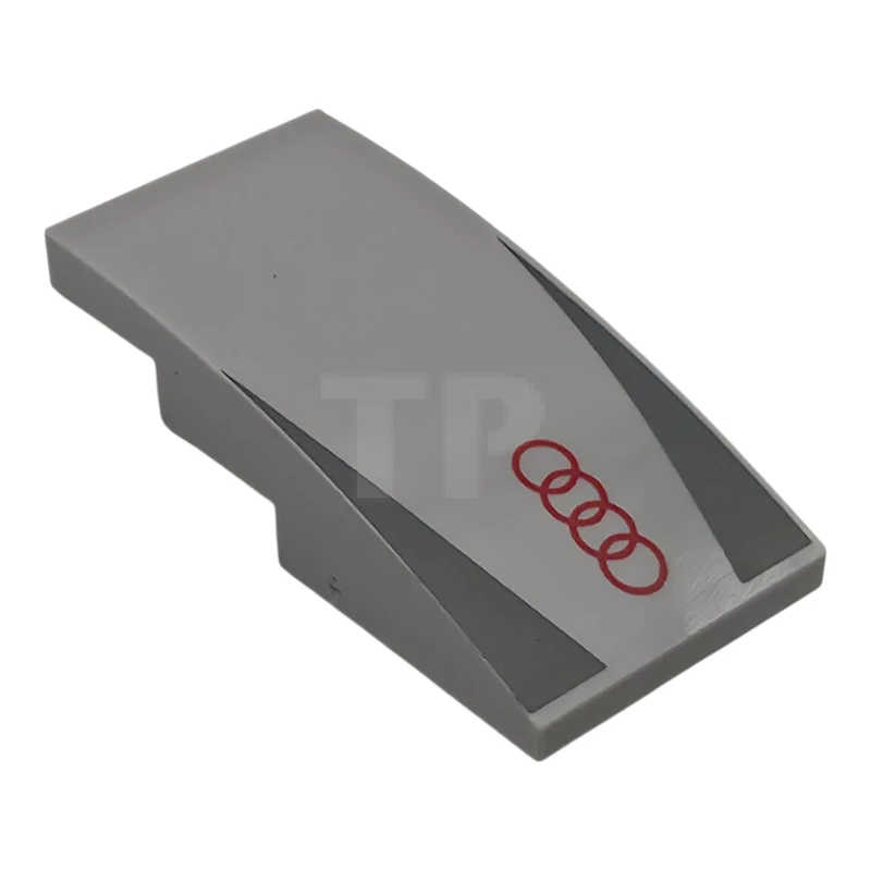 LEGO&reg;  - 93606pb231 - Slope 4 x 2 Curved with Audi Logo and Triangles Pattern