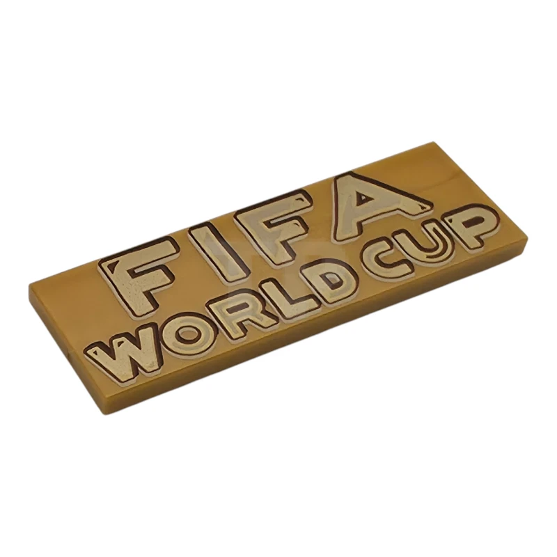 LEGO&reg; 6616052 - 69729pb232 - Tile 2 x 6 with 'FIFA WORLD CUP' Pattern