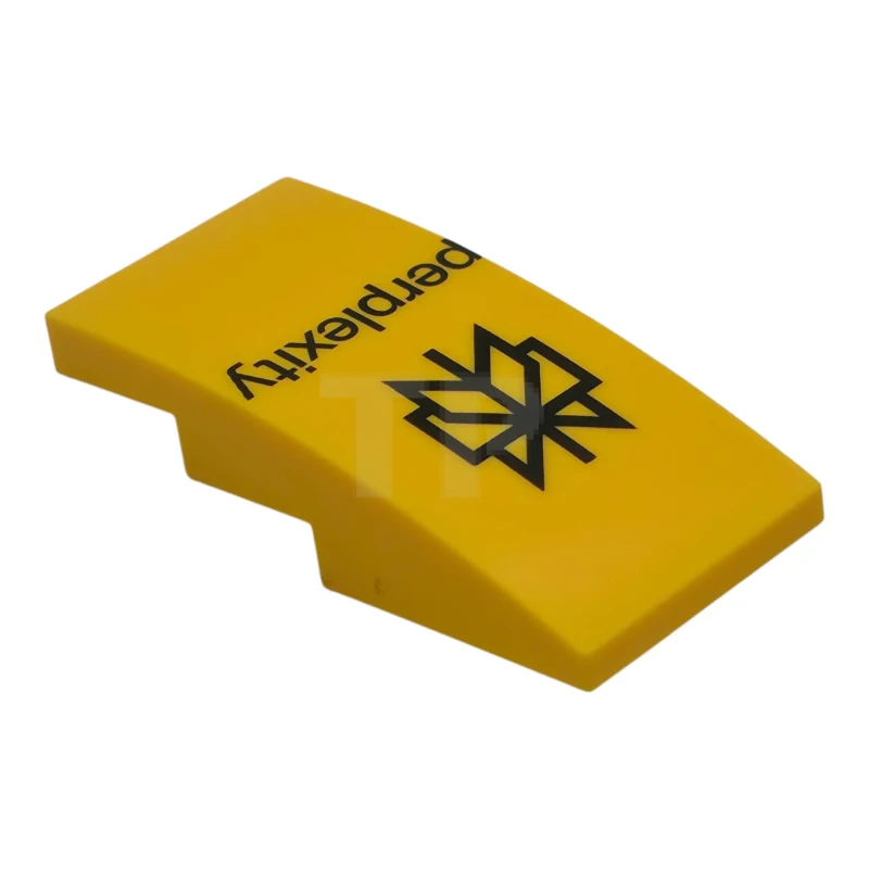 LEGO&reg;  - 93606pb232 - Slope 4 x 2 Curved with 'perplexity' Logo Pattern