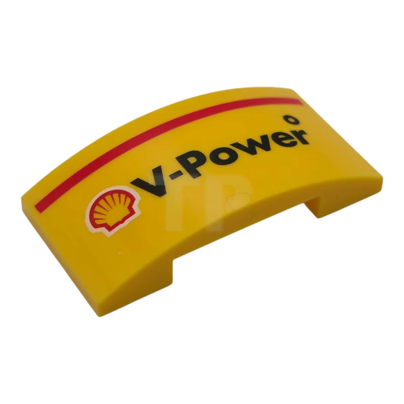 LEGO&reg; 7547pb03 -  - Slope 4 x 2 x 2/3 Double Curved with Shell Logo and 'V-Power' Pattern