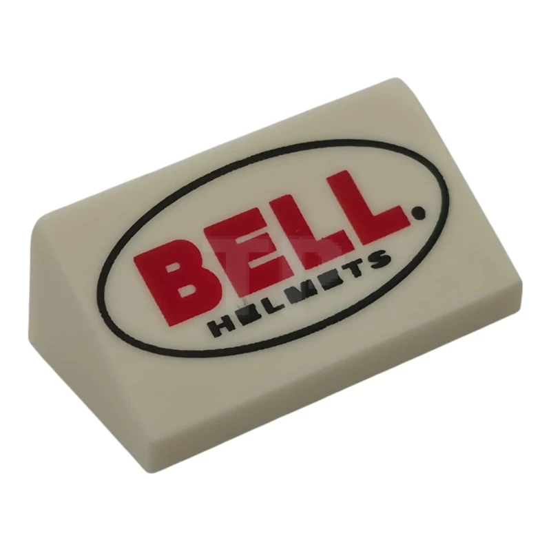 LEGO&reg;  - 85984pb511 - Slope 30° 1 x 2 x 2/3 with 'BELL HELMETS' Logo Pattern