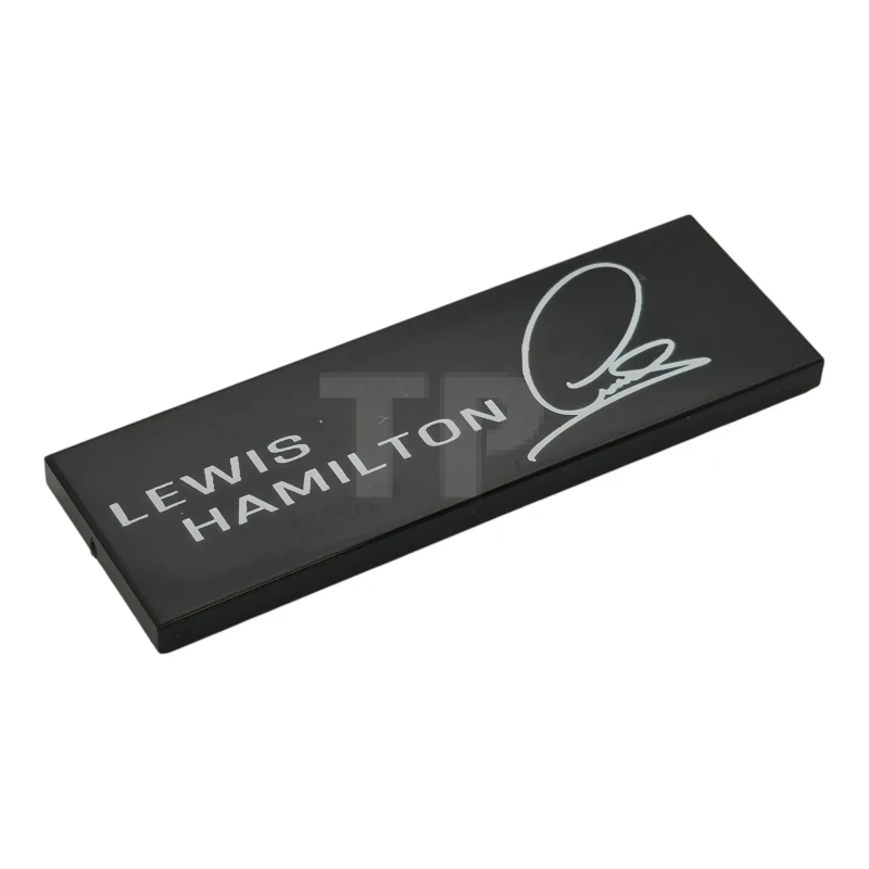LEGO&reg;  - 69729pb245 - Tile 2 x 6 with Lewis Hamilton Signature Pattern