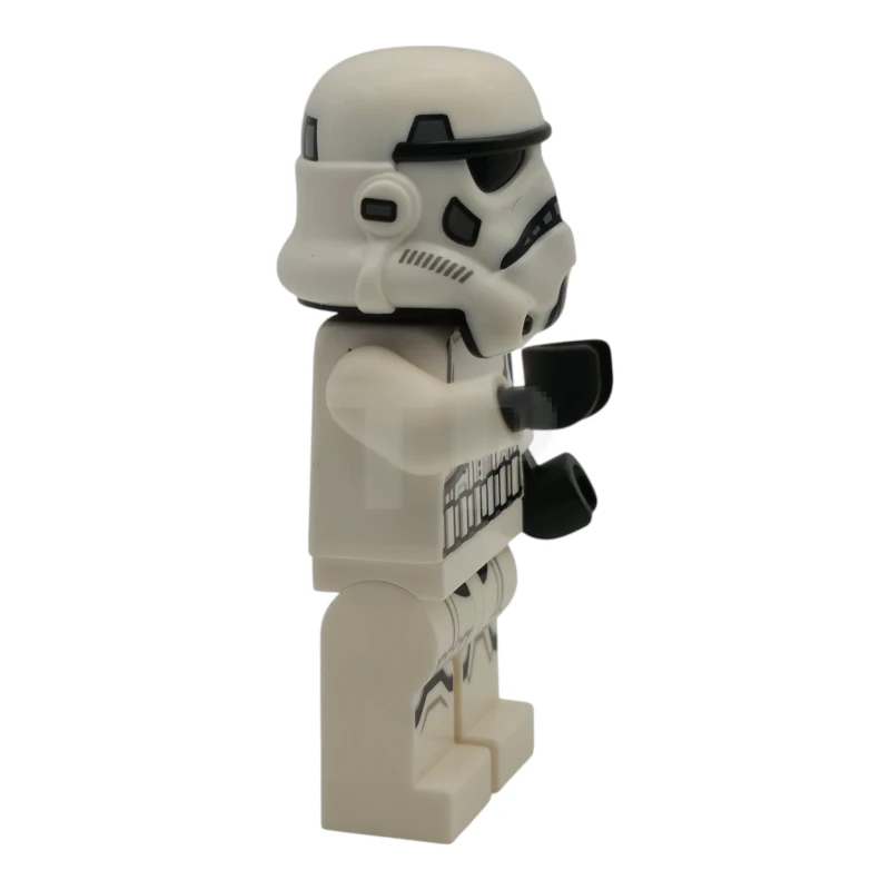 LEGO&reg; sw1454 Imperial Stormtrooper - Male, Dual Molded Helmet with Light Bluish Gray Panels on Back, Shoulder Belts, Umber Head