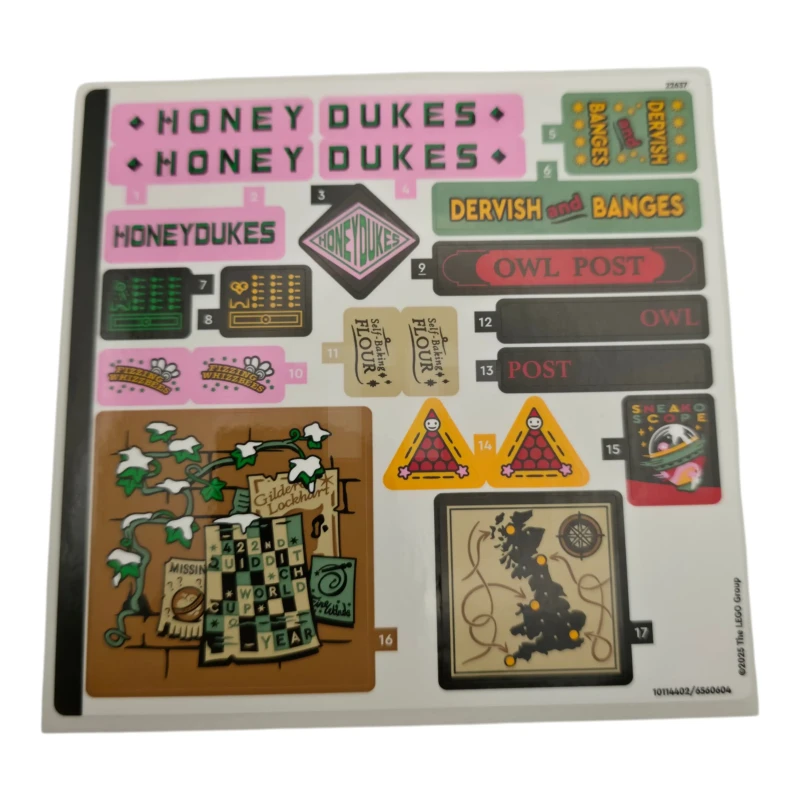 LEGO&reg; 6560604 - Stickervellen voor set 76457, vel 1 - (10114402/6560604)