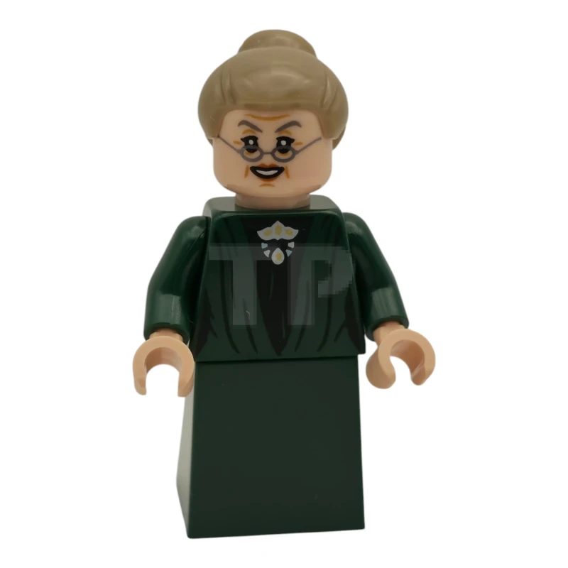 LEGO&reg; hp540 Professor Minerva McGonagall - Dark Green Robe, Plain Skirt, Dark Tan Hair