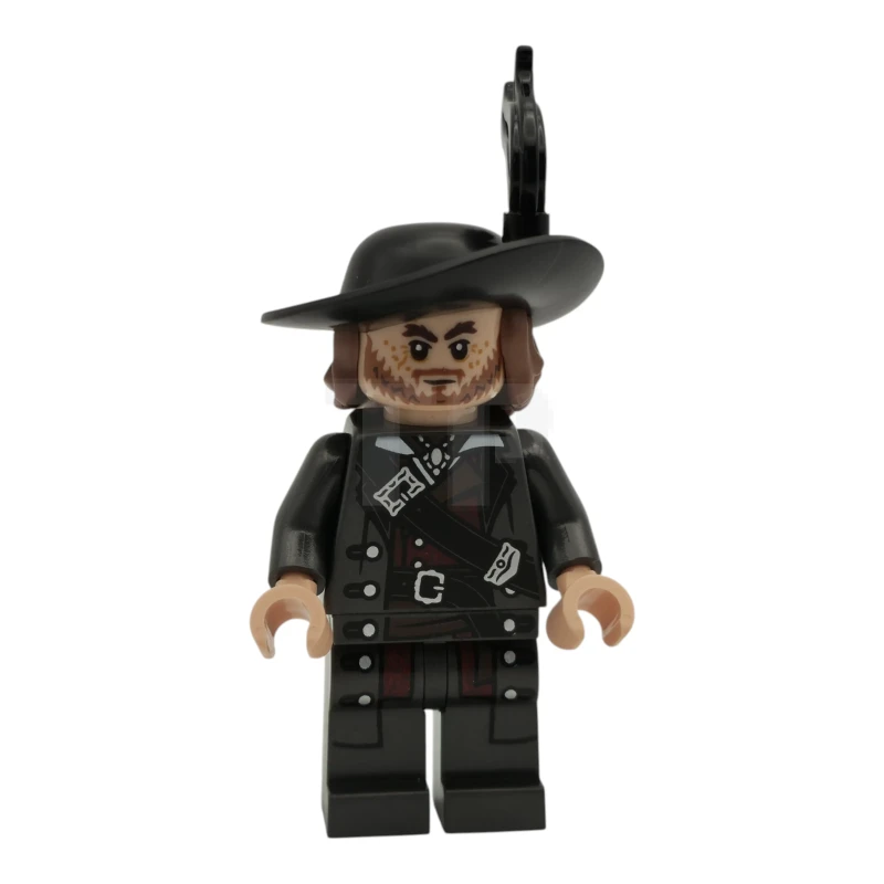 LEGO&reg; poc051 Hector Barbossa - Pearl Dark Gray Coat