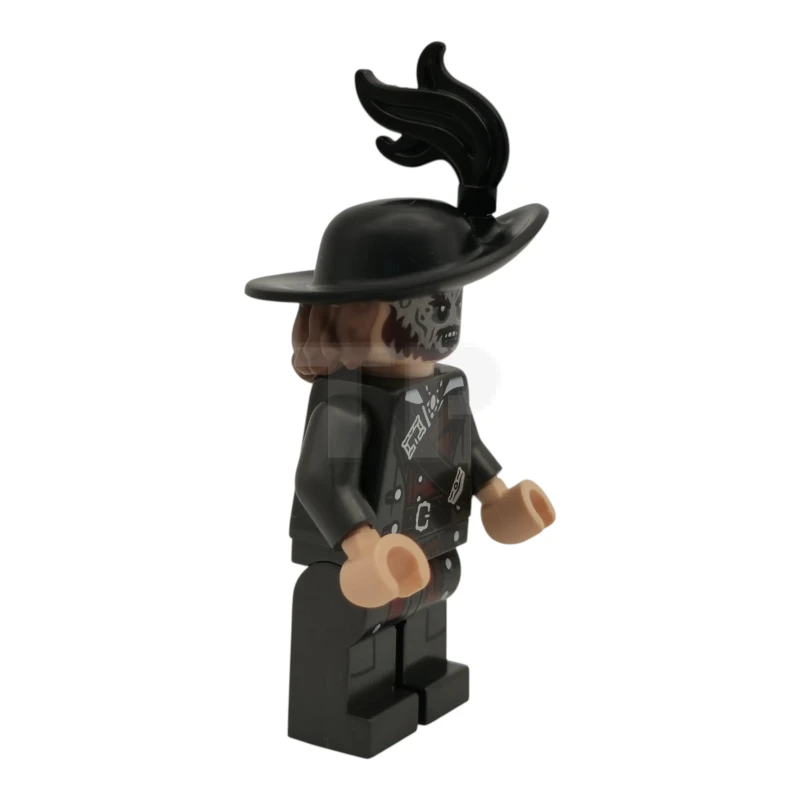 LEGO&reg; poc051 Hector Barbossa - Pearl Dark Gray Coat