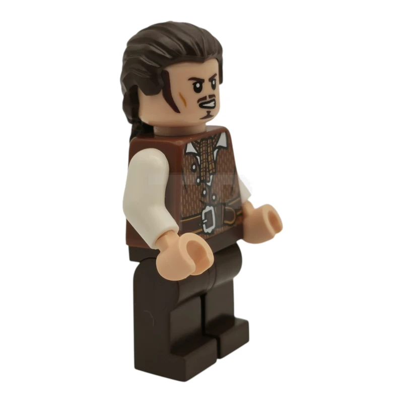 LEGO&reg; poc045 Will Turner - Reddish Brown Vest