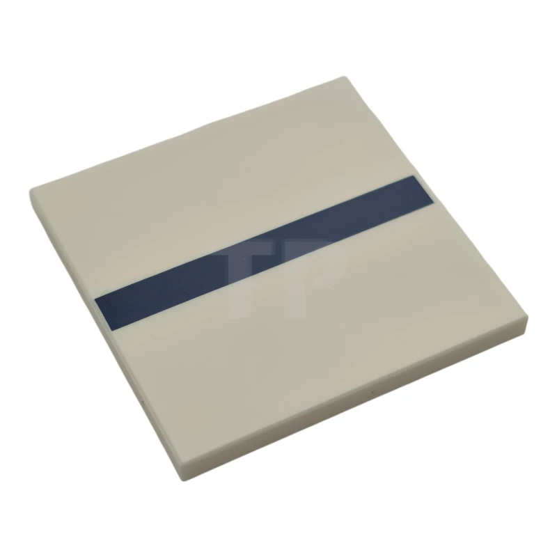 LEGO&reg;  - 1751pb032 - Tile 4 x 4 with Dark Blue Stripe Pattern