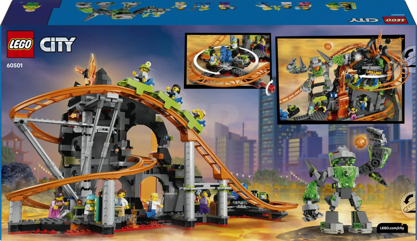 LEGO&reg; 60501 Lava Land Roller Coaster Park