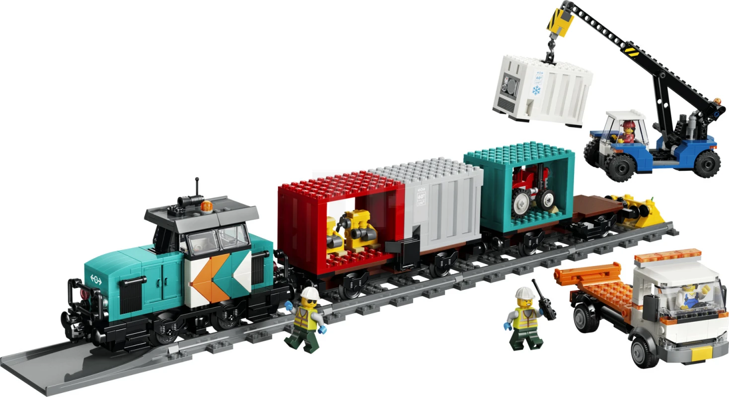 LEGO&reg; 60509 Harbor Freight Train with Crane & Truck