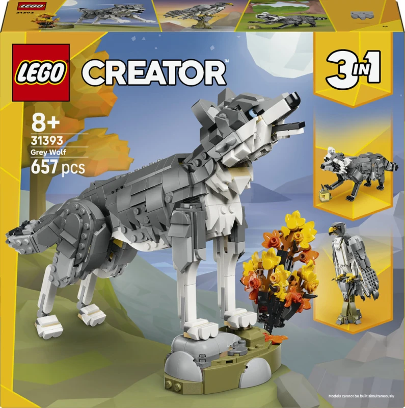 LEGO&reg; 31393 Forest Animals: Gray Wolf