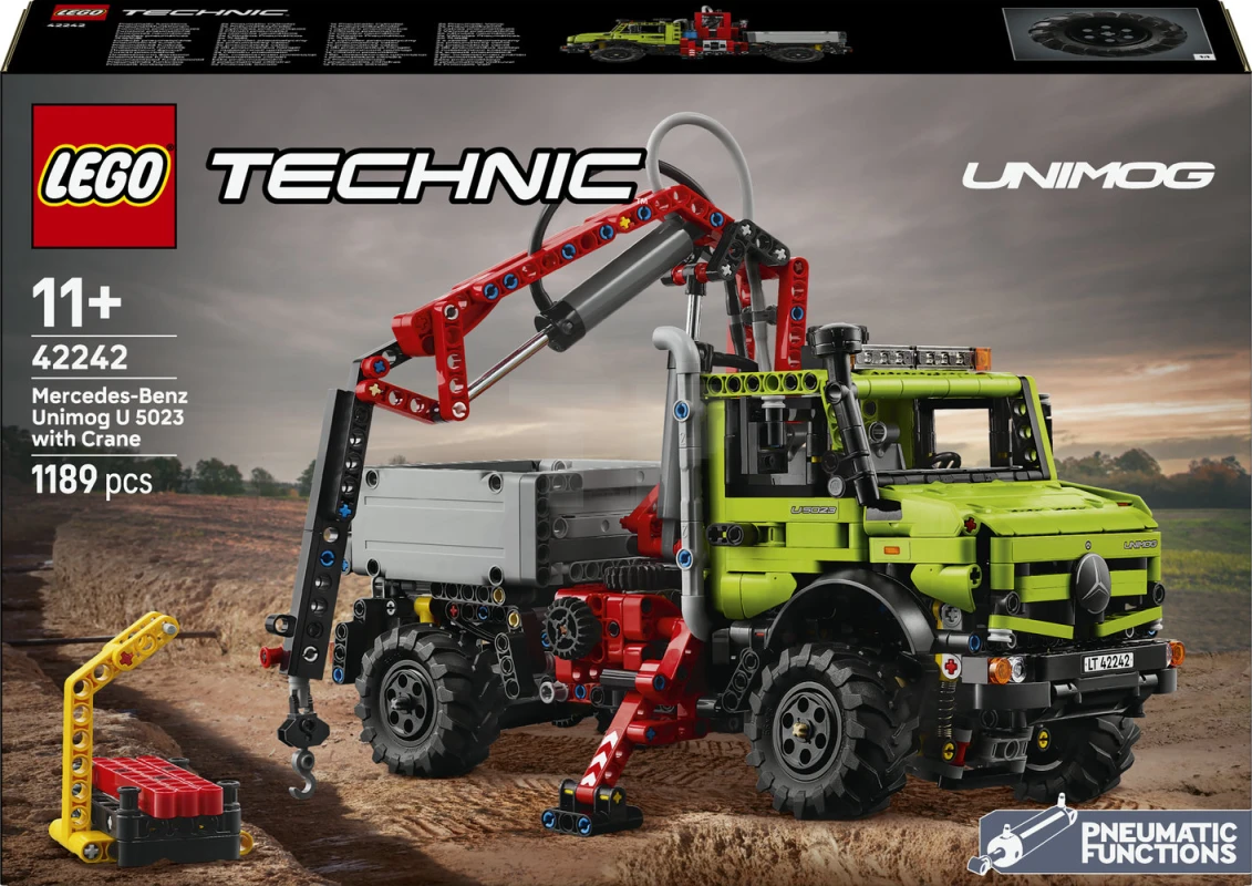 LEGO&reg; 42242 Mercedes-Benz Unimog U 5023 with Crane