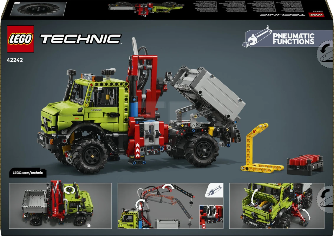 LEGO&reg; 42242 Mercedes-Benz Unimog U 5023 with Crane