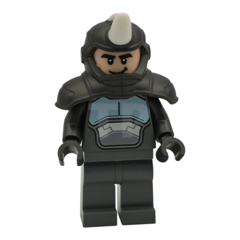 LEGO&reg; sh1106 Rinoceronte - Corazza sulle spalle con corno bianco, zampe grigio-blu scuro