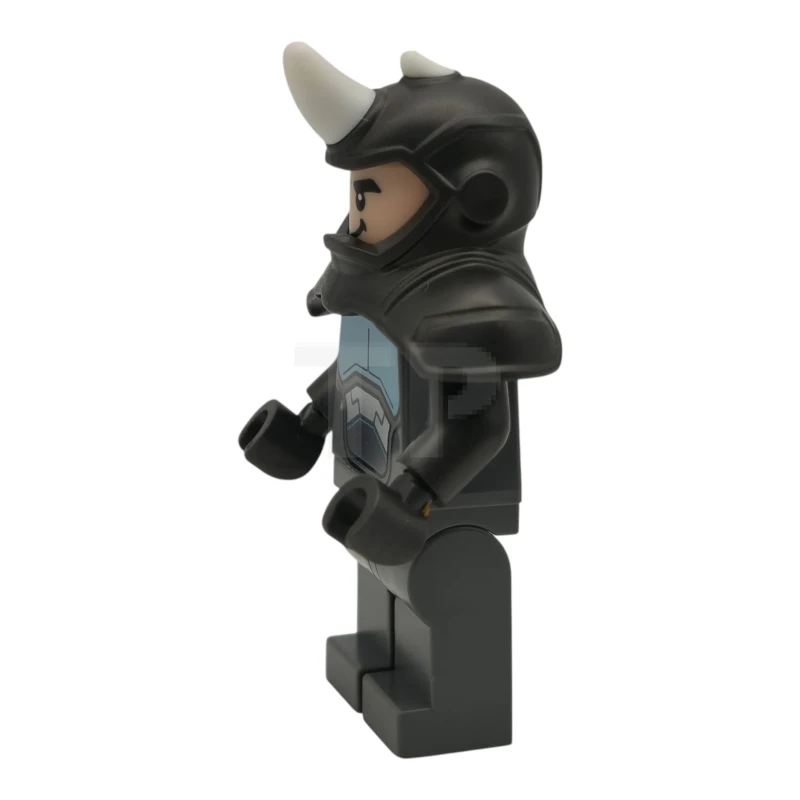 LEGO&reg; sh1106 Rinoceronte - Corazza sulle spalle con corno bianco, zampe grigio-blu scuro