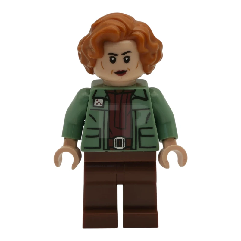 LEGO&reg; sw1526 Coronel Ward: chaqueta verde arena, piernas de color marrón rojizo