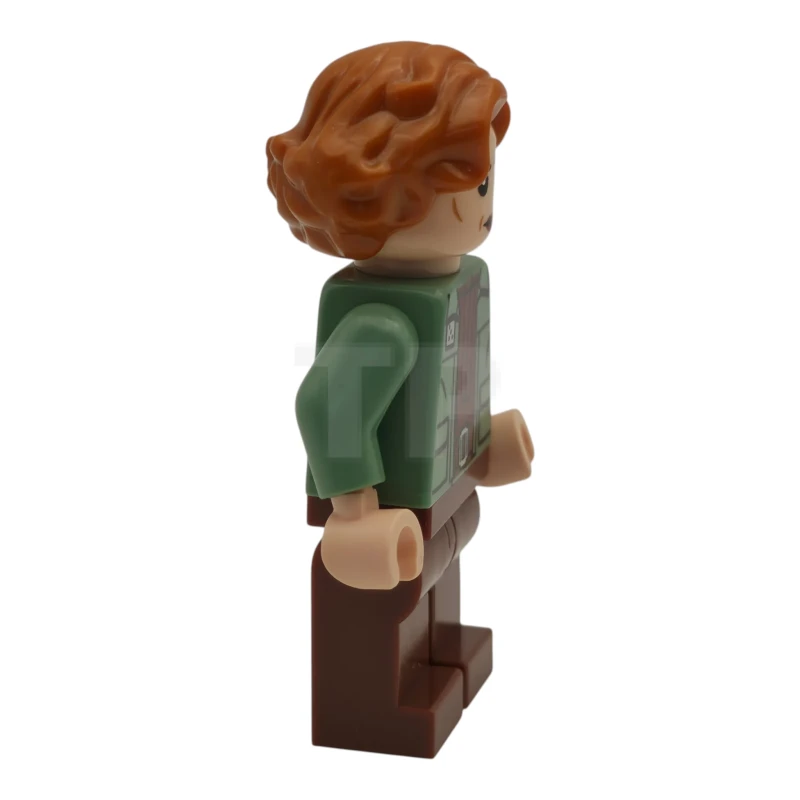 LEGO&reg; sw1526 Coronel Ward: chaqueta verde arena, piernas de color marrón rojizo