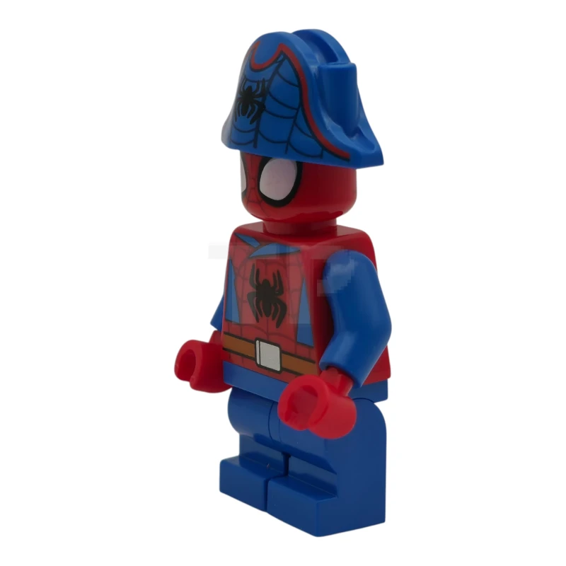 LEGO&reg; sh1111 Spider-Man (Peter «Spidey» Parker) - Piernas medianas, logotipo de la araña negro, cinturón naranja oscuro, sombrero de pirata
