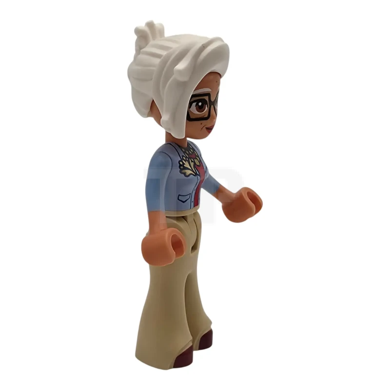 LEGO&reg; frnd770 Friends Renee - Light Blue Jacket, Tan Trousers Bell-Bottoms, Dark Red Shoes
