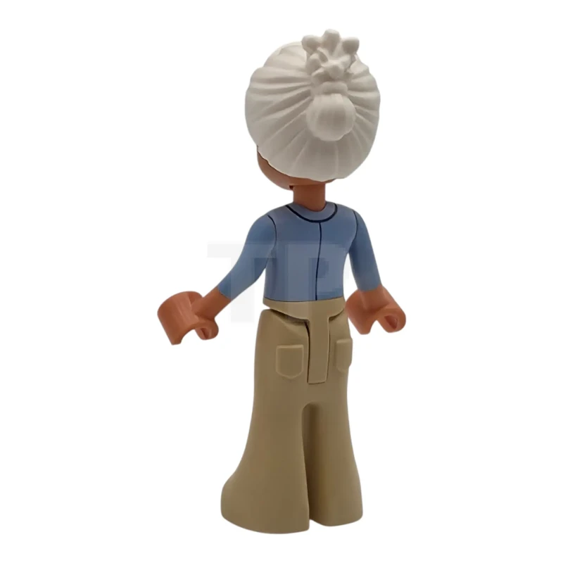 LEGO&reg; frnd770 Friends Renee - Light Blue Jacket, Tan Trousers Bell-Bottoms, Dark Red Shoes