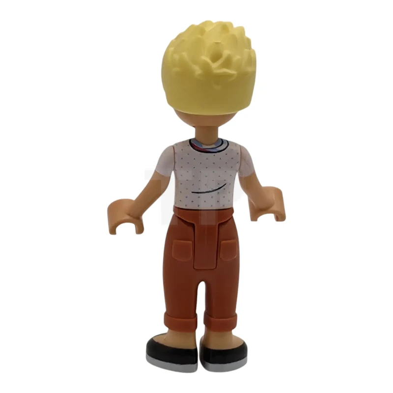 LEGO&reg; frnd769 Friends Olly - White Shirt with Bandana, Dark Orange Trousers, Black Shoes
