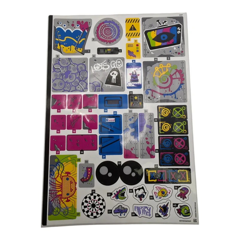 LEGO&reg; 6603631 - Foglio di adesivi per il set 77082 - (10117307/6603631)