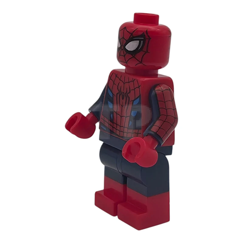 LEGO&reg; sh1134 Spider-Man - Tuta con riflessi azzurro scuro, braccia stampate in blu scuro, stivali rossi