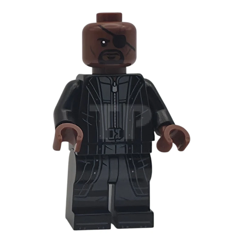 LEGO&reg; sh1133 Nick Fury - Leather Trench Coat, Black Legs