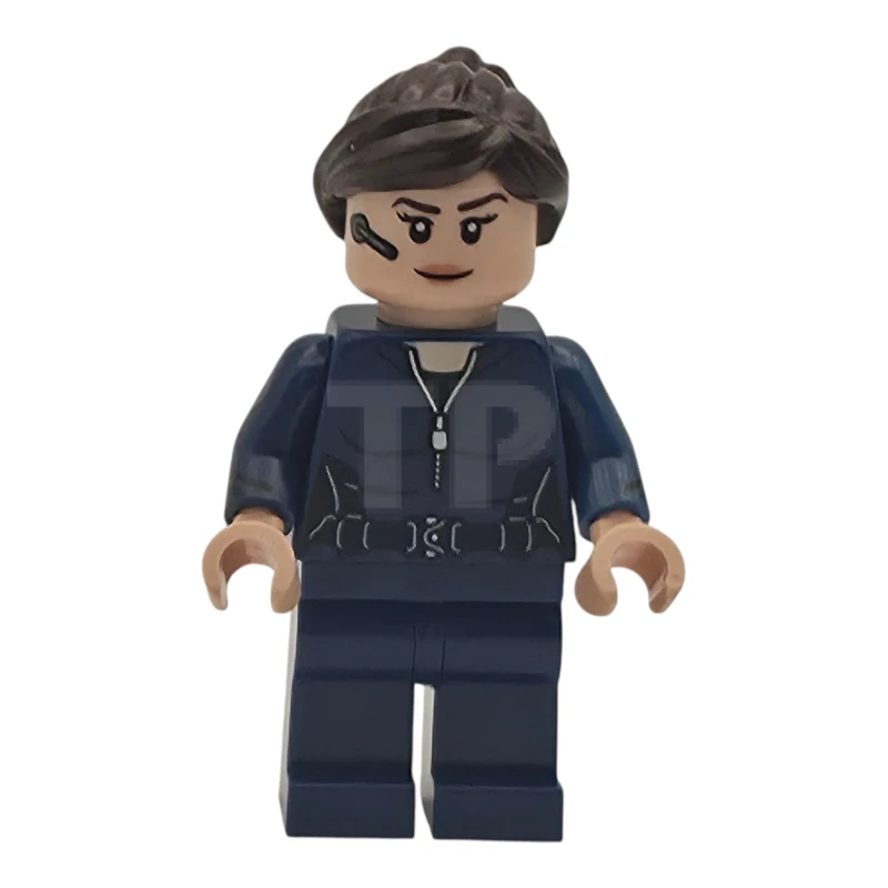 LEGO&reg; sh1129 Maria Hill - Dark Blue Suit, Printed Arms
