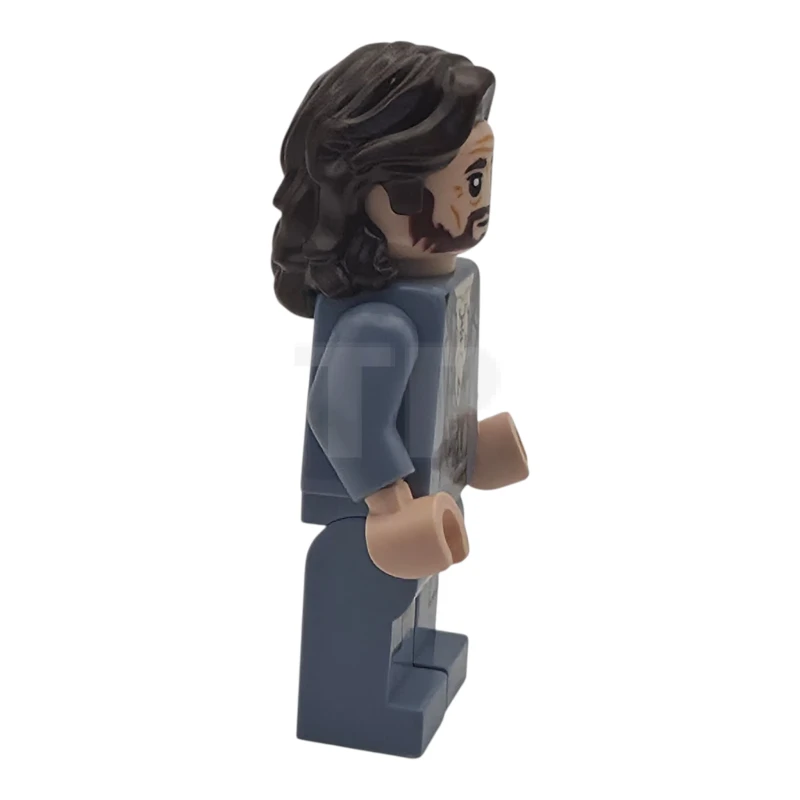 LEGO&reg; hp630 Sirius Black - Dark Brown Hair, Sand Blue Jacket over Tattered Striped Shirt, Printed Legs