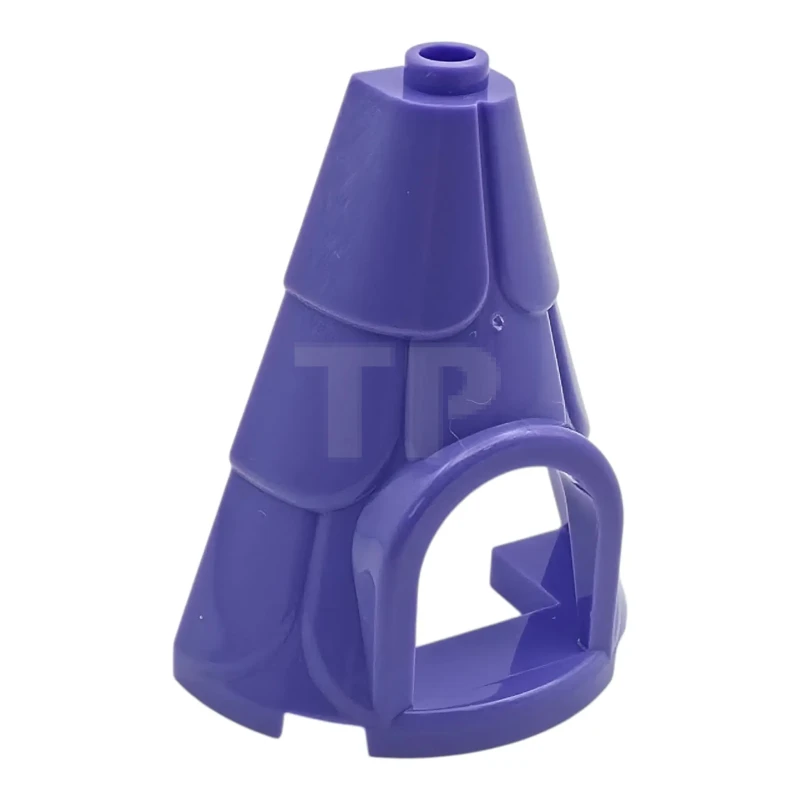 LEGO&reg; 6610363 - 80029 - Cono 2 x 4 x 4 Metà con piastrelle e finestra (tetto a torre)