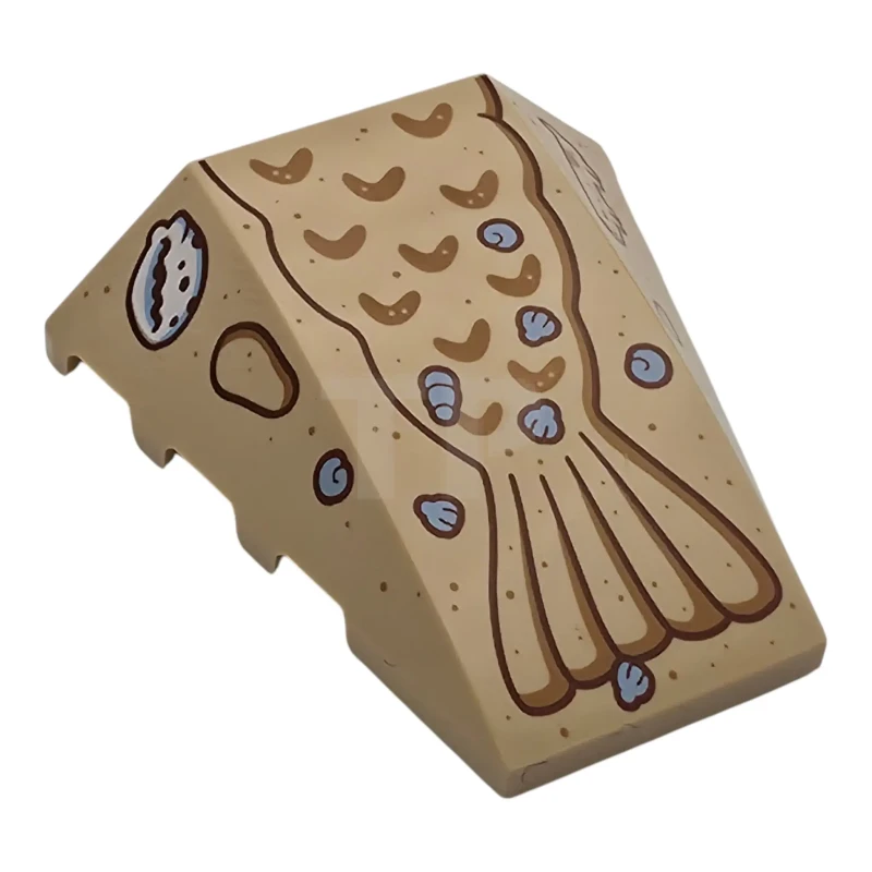 LEGO&reg; 6536505 - 47753pb131 - Slope 4 x 4 Wedge with Mermaid Tail Pattern
