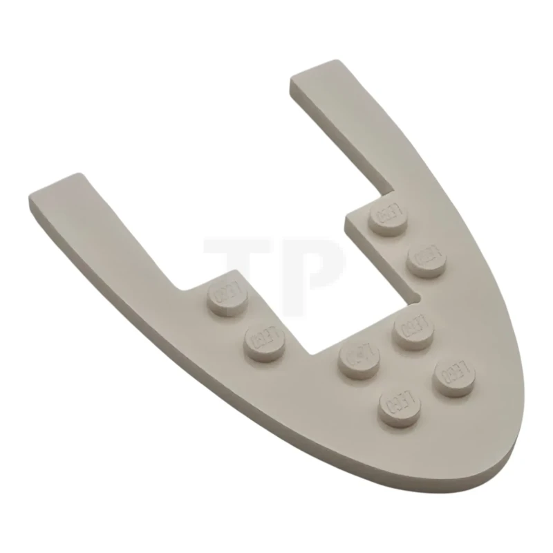 LEGO&reg; 6587957 - 8003 - Plate, Round 6 x 8 Rounded End with Cutout
