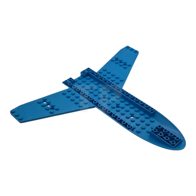 LEGO&reg; 7703 - 6611423 - Aircraft Fuselage Forward Bottom Curved 6 x 22 x 1 with 4 x 17 Recessed Center and 10 x 8 Wings, 10 Holes